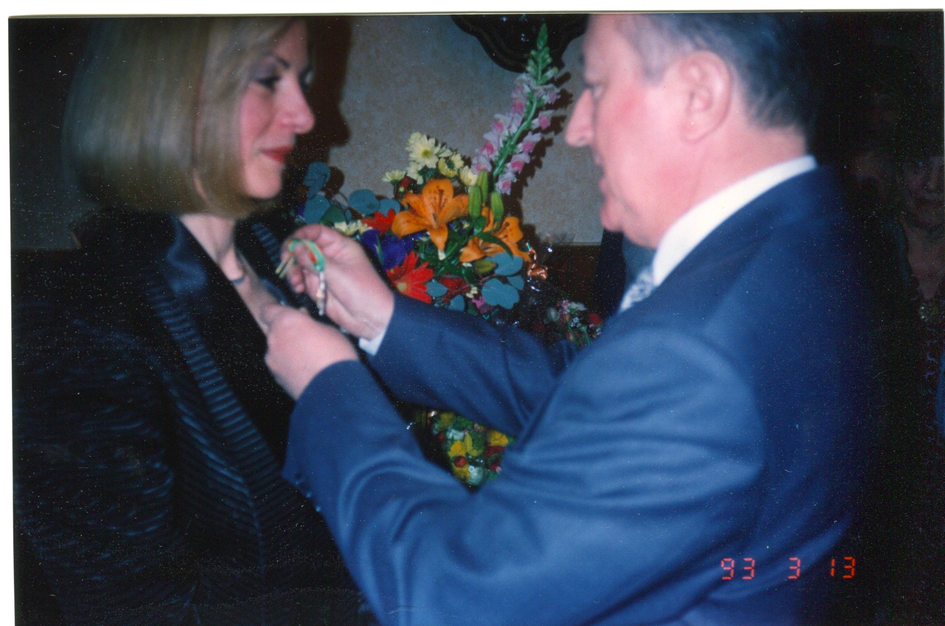 La remise de médaille